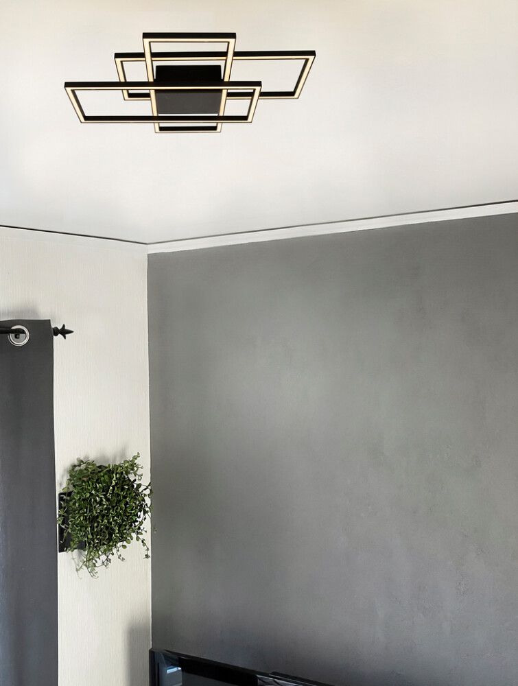 Kattovalaisin Aneta New York Musta 65,5 × 52 × 8,5 cm