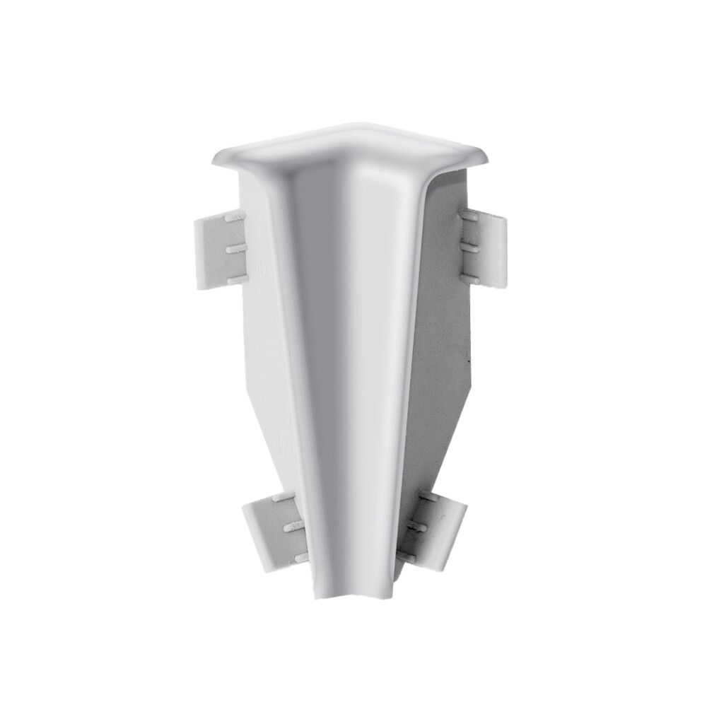 Jalkalistan sisäkulma Logoclic K58 C hopea 2 kpl