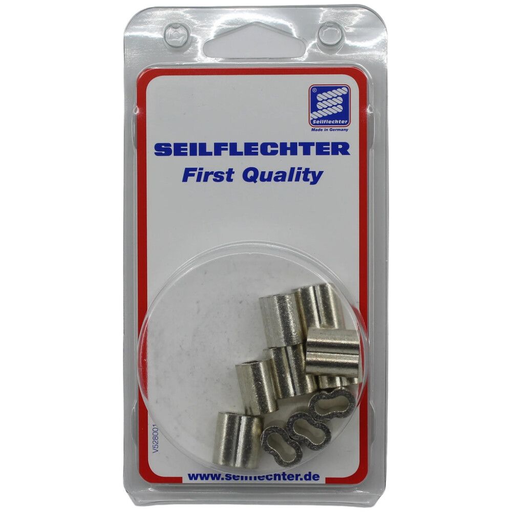 Kuparilukko Seilflechter sinkitty 4,0–4,5 mm 10 kpl/pkt
