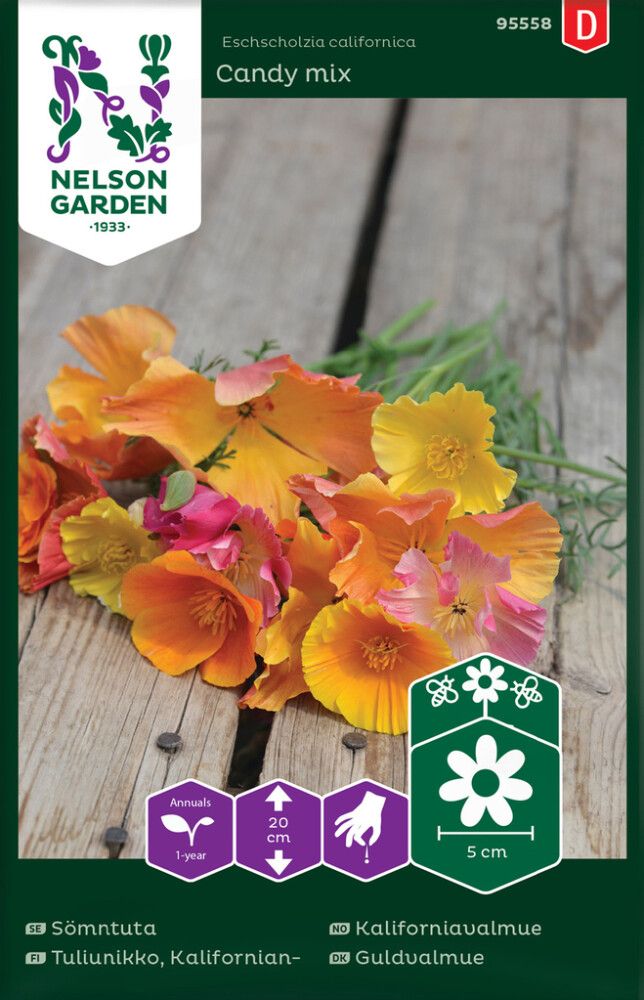 Kaliforniantuliunikko Nelson Garden Candy Mix