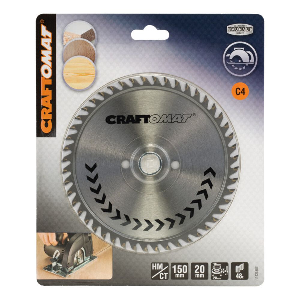 Pyörösahanterä Craftomat 48 H 150 x 16/20 mm