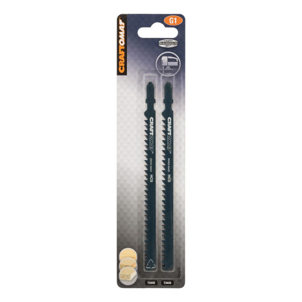 Pistosahanterä Craftomat T 344 D 2 kpl