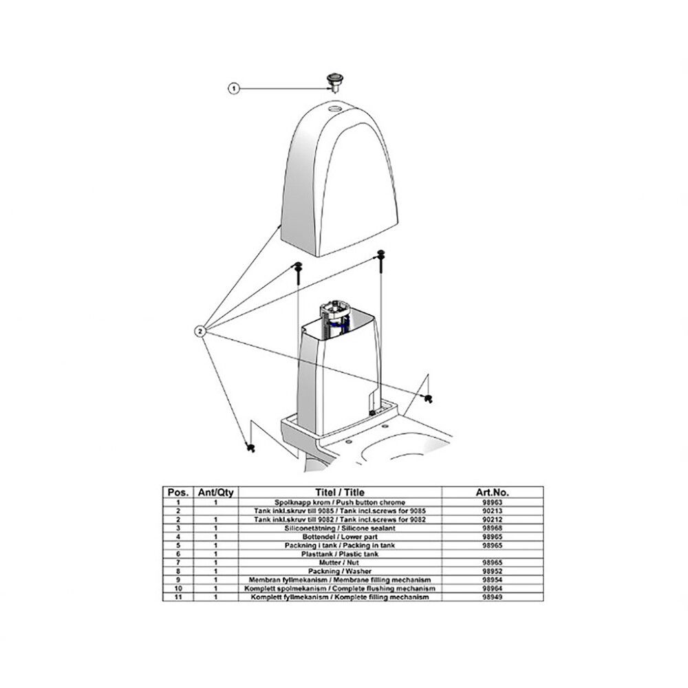 Varaosa Svedbergs 98965