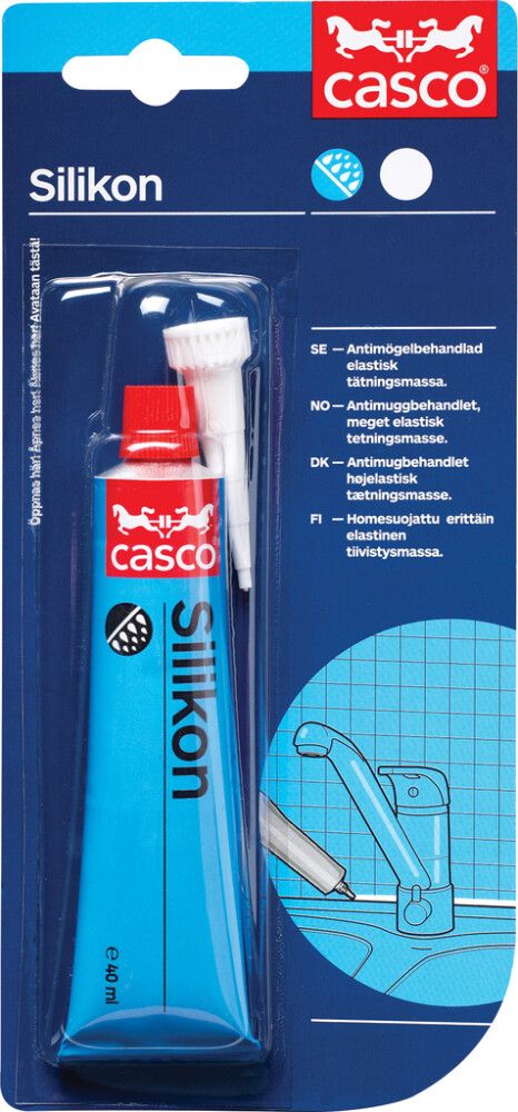 Silikoni Casco 40 ml Vaaleanharmaa