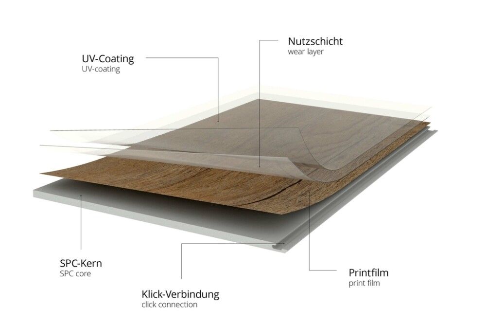 Vinyylilankku b!design SPC Tammi Polaris