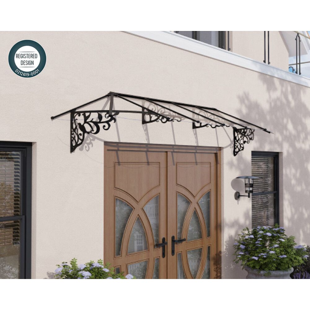 Ovikatos Lily French 0,9 x 3,7 m kirkas/musta