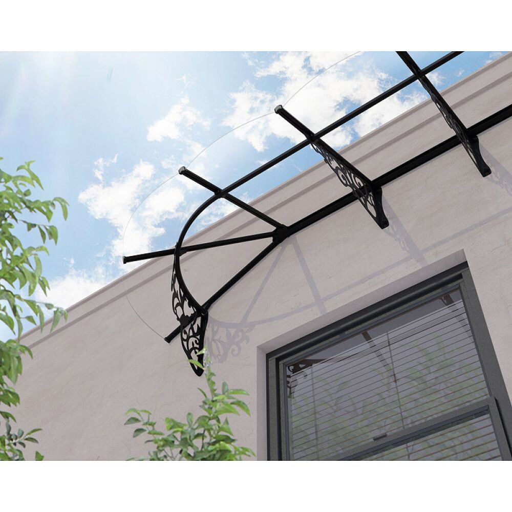 Ovikatos Lily French 0,9 x 4,7 m kirkas/musta