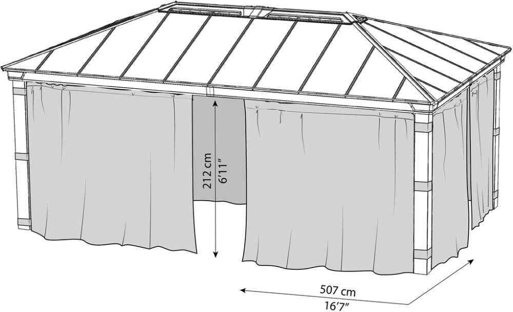 Verhosetti Palram-Canopia Dallas 3,60 x 6,07 m