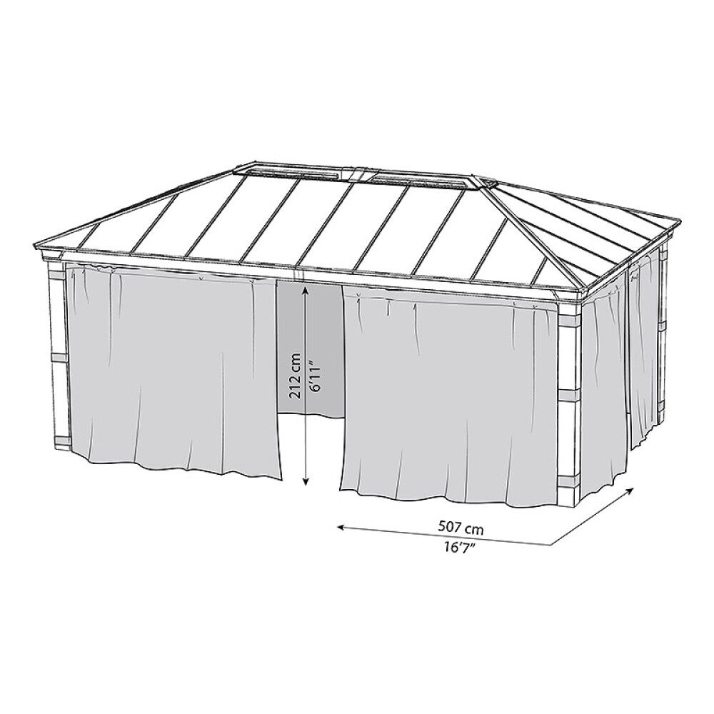 Verhosetti Palram-Canopia Dallas 3,60 x 6,07 m