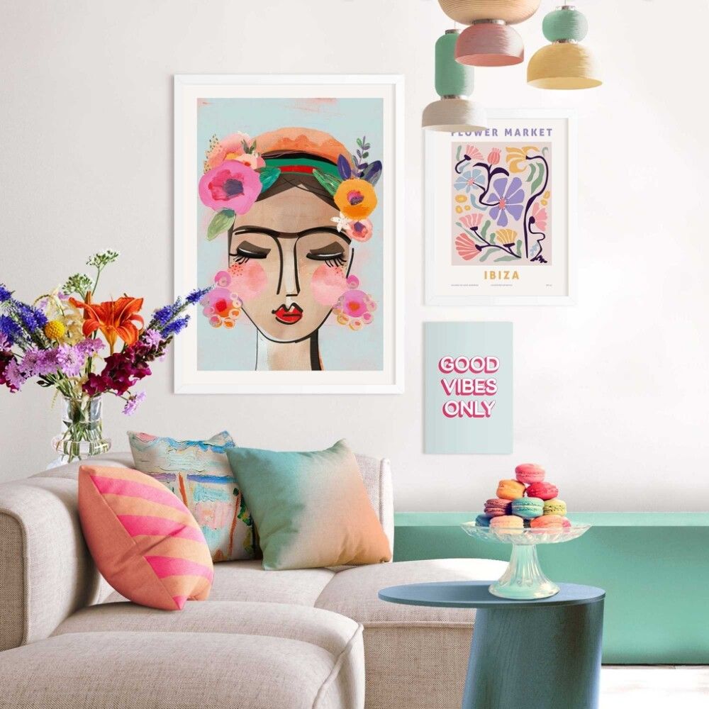 Sisustustaulu Reinders Colourful Face 50 x 70 cm