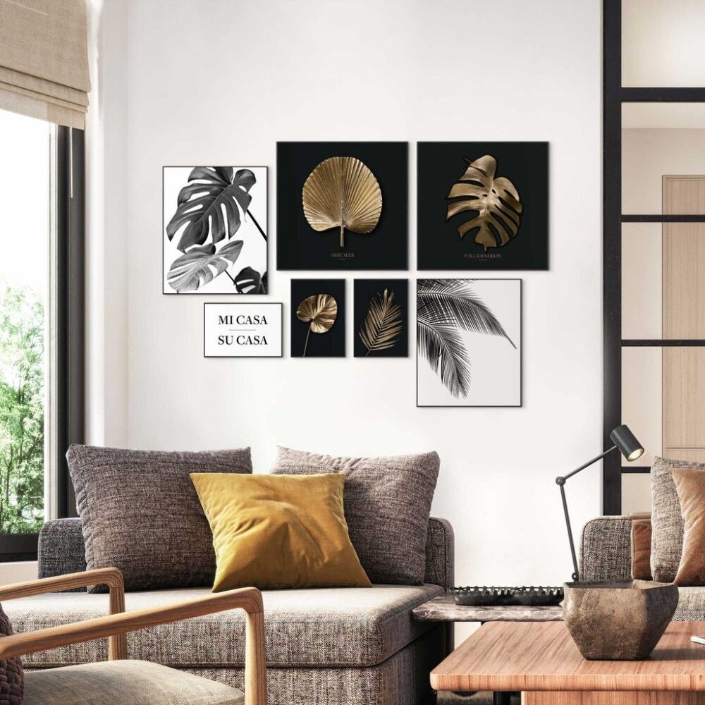 Sisustustaulu Reinders Areca Gold 50 x 50 cm