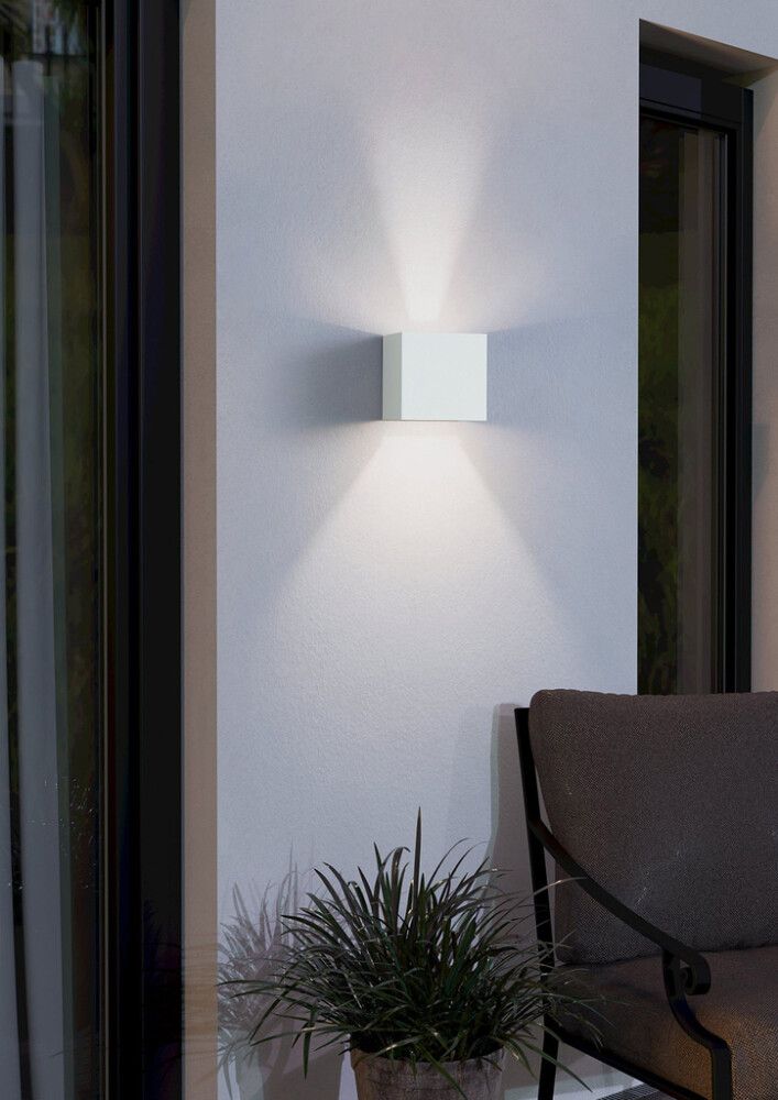 Ulkoseinävalaisin Eglo Barcarola-E IP44 Valkoinen