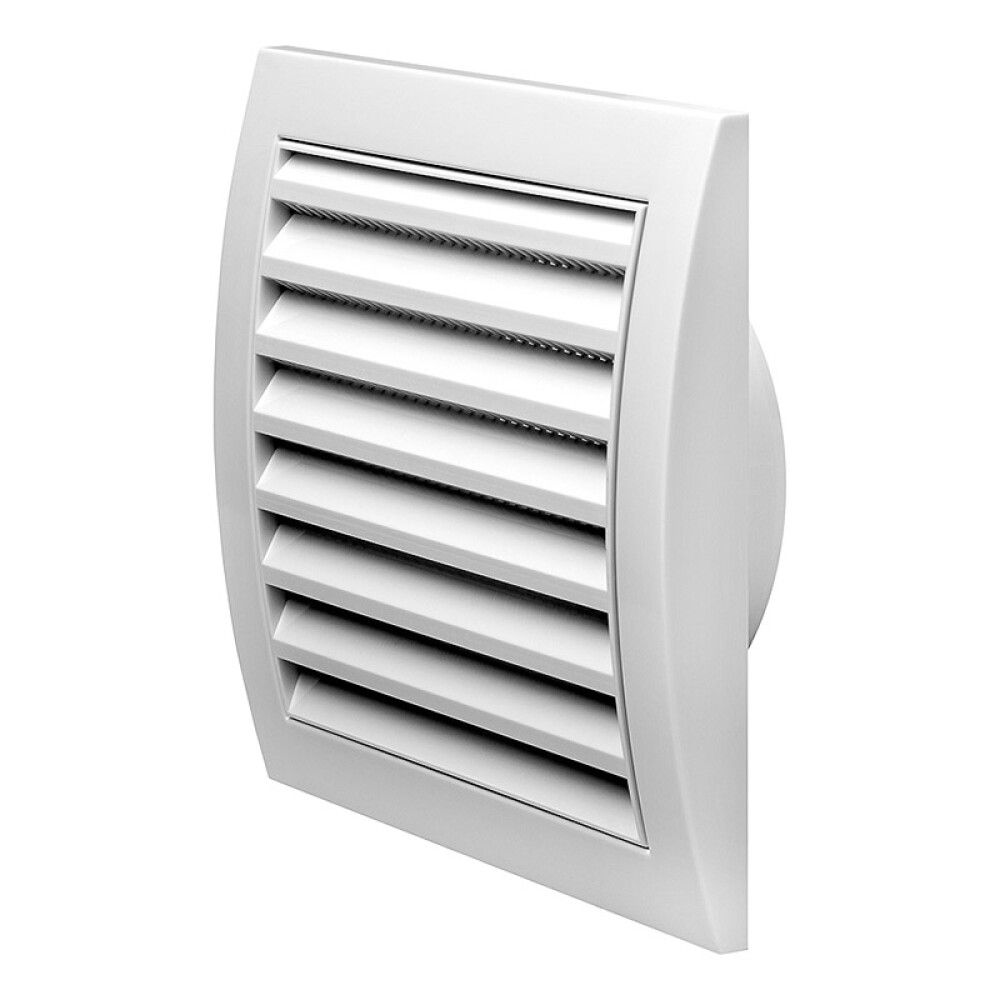 Tuuletusritilä Europlast Valkoinen 150 x 150 mm ⌀ 100 mm