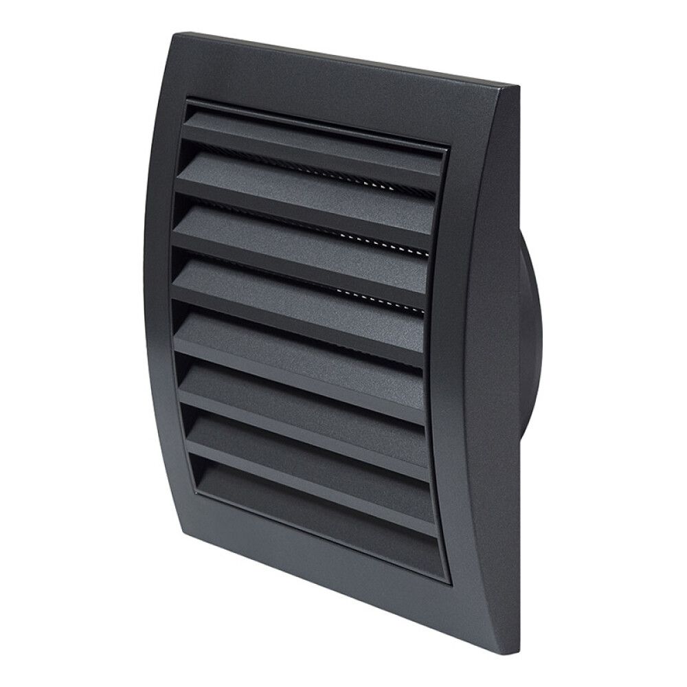 Tuuletusritilä Europlast 100 mm muovi antrasiitti