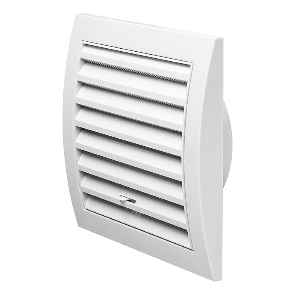 Tuuletusritilä Europlast Valkoinen 150 x 150 mm ⌀ 100 mm Säädettävä