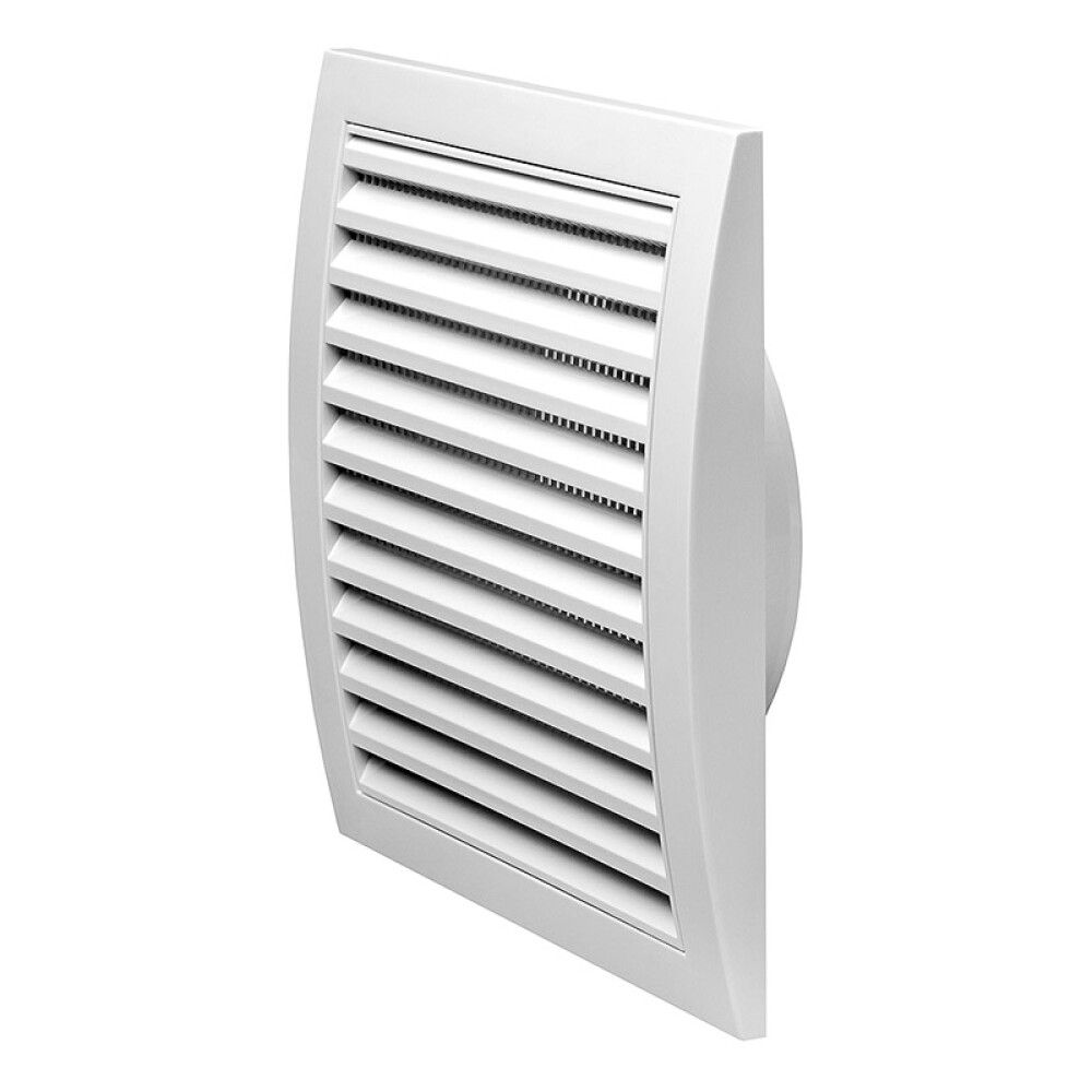 Tuuletusritilä Europlast Valkoinen 190 x 190 mm ⌀ 125 mm