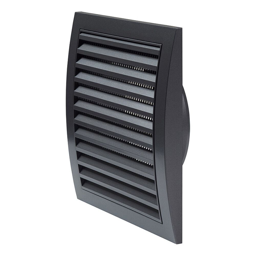 Tuuletusritilä Europlast 125 mm muovi antrasiitti