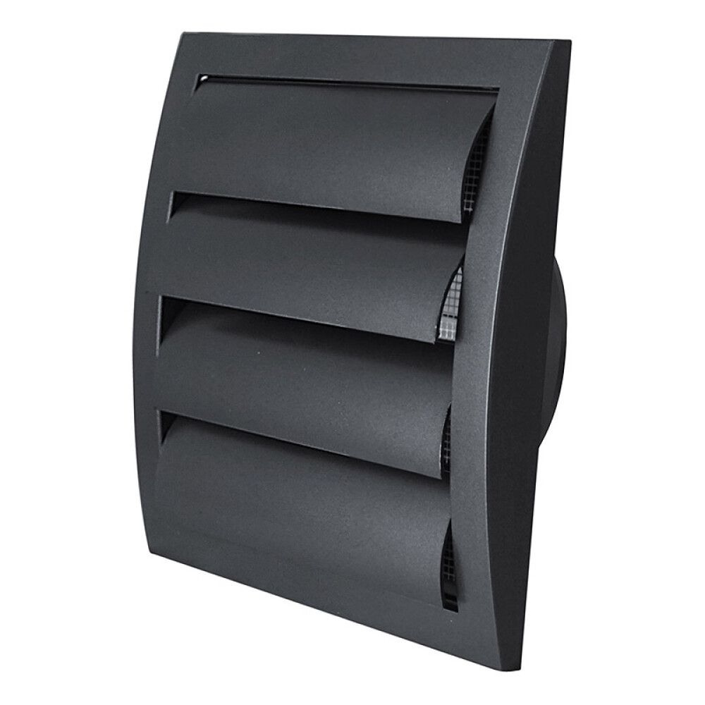 Säleikkö Europlast ND12ZA Antrasiitti 190 x 190 mm Ø124 mm