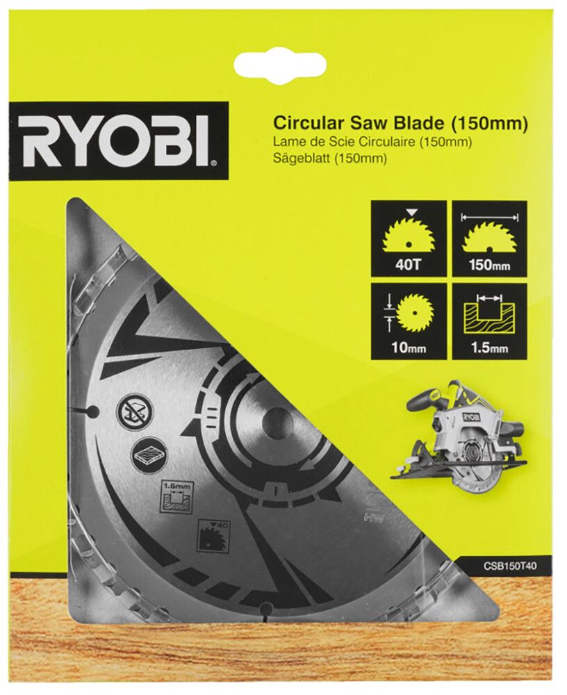 Pyörösahanterä Ryobi CSB150T40 150 x 10 mm