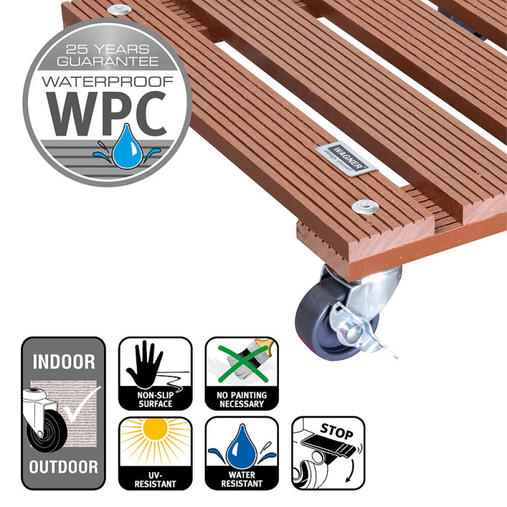 Ruukunalunen WPC 29 x 29 cm terracotta