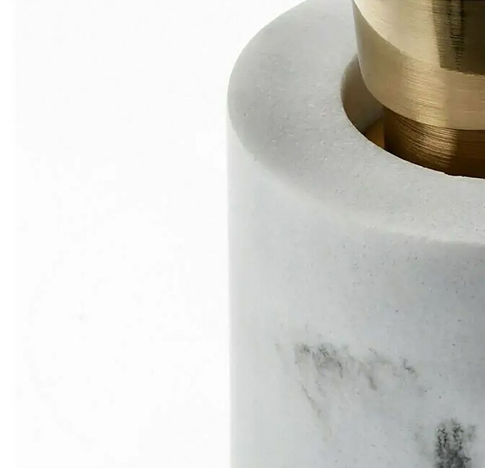 Saippua-annostelija Camargue Marmel valkoinen/kulta