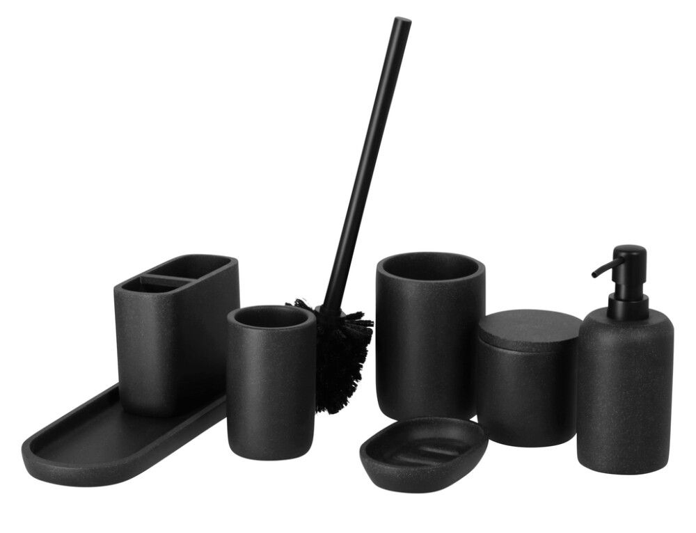 WC-harjateline Camargue Stone musta 36,5 cm