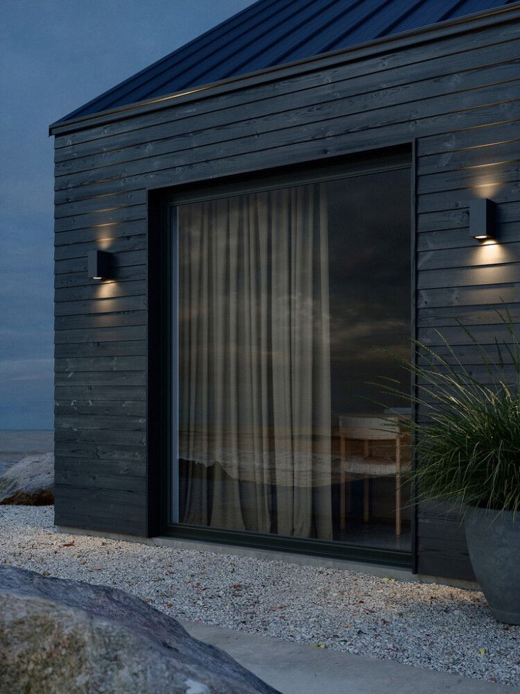 Seinävalaisin Nordlux Canto Maxi Kubi 2 Seaside musta