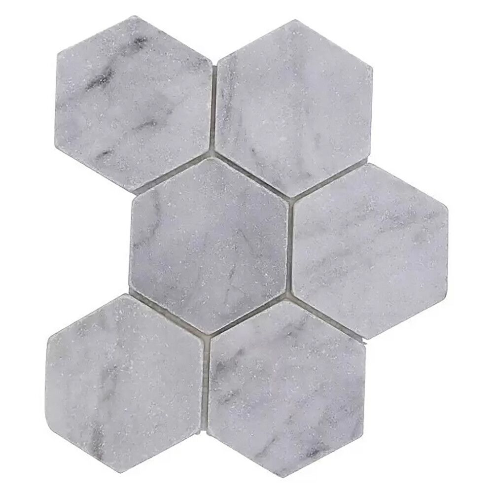 Mosaiikki Hexagon Ibiza White Antique Marble XNT HX142 Valkoinen 19,9 x 26,2 cm