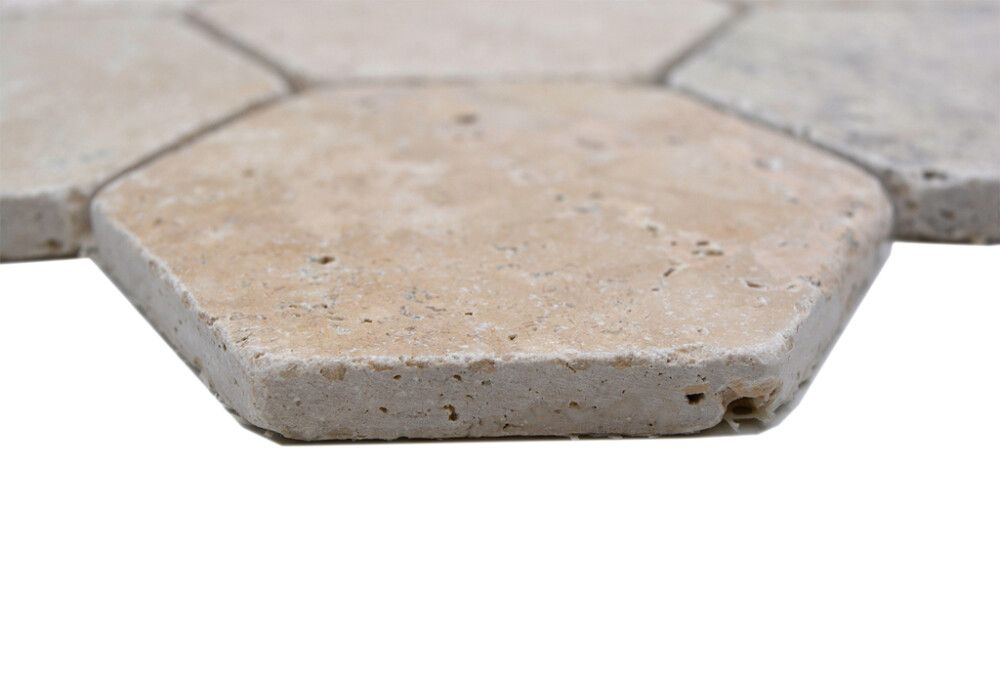 Mosaiikkilaatta Hexagon XNT HX146 Beige 19,9 x 26,2 cm