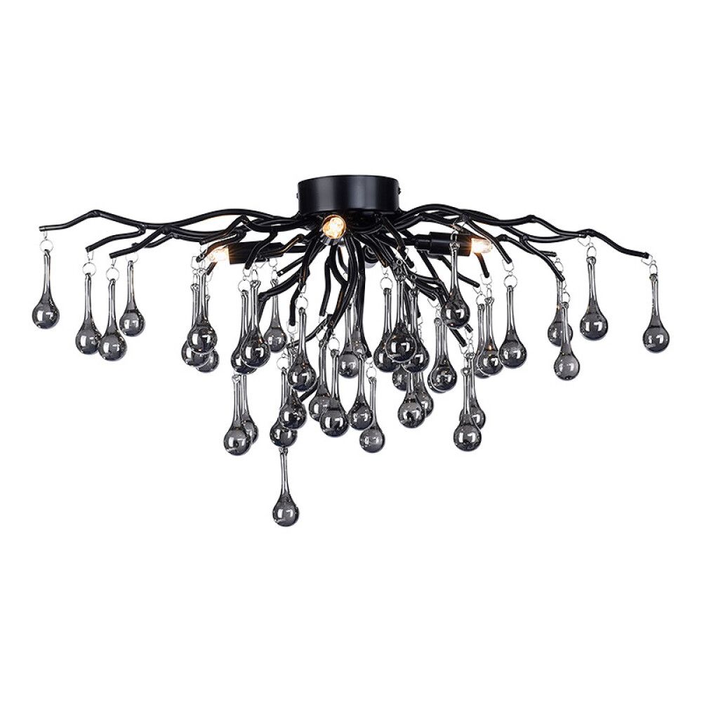 Kattovalaisin Paul Neuhaus Icicle musta 30 x 60 x 35 cm