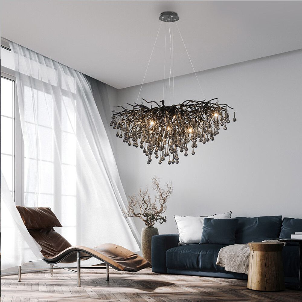 Kattovalaisin Paul Neuhaus Icicle musta 50 x 100 x 250 cm