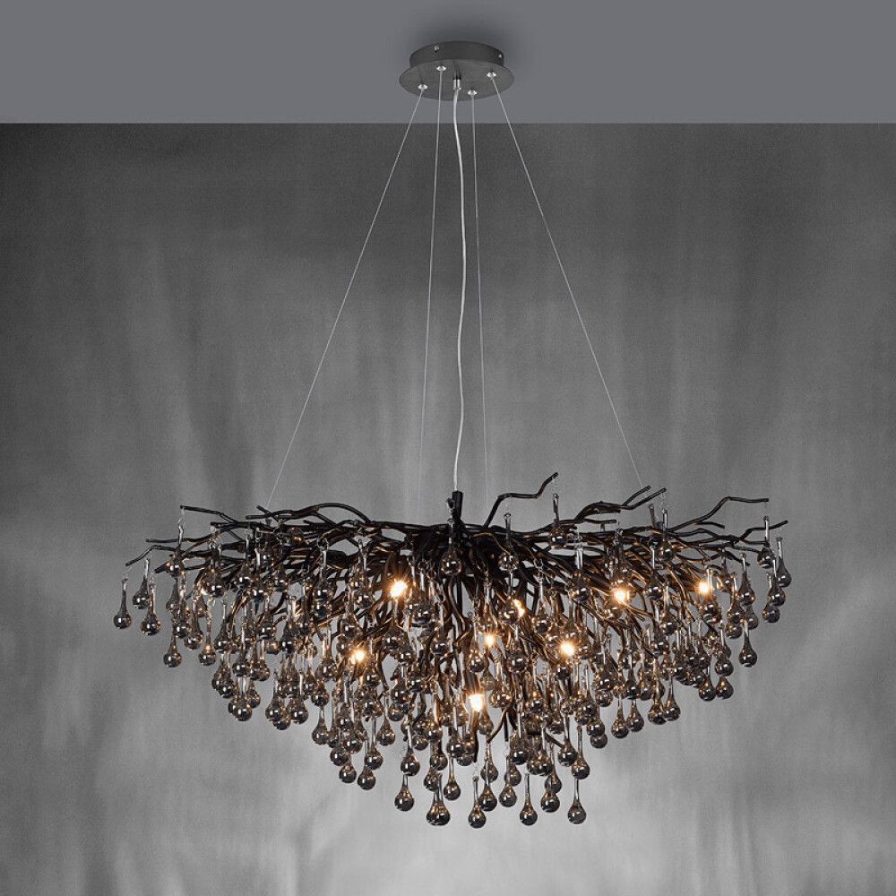 Kattovalaisin Paul Neuhaus Icicle musta 50 x 100 x 250 cm