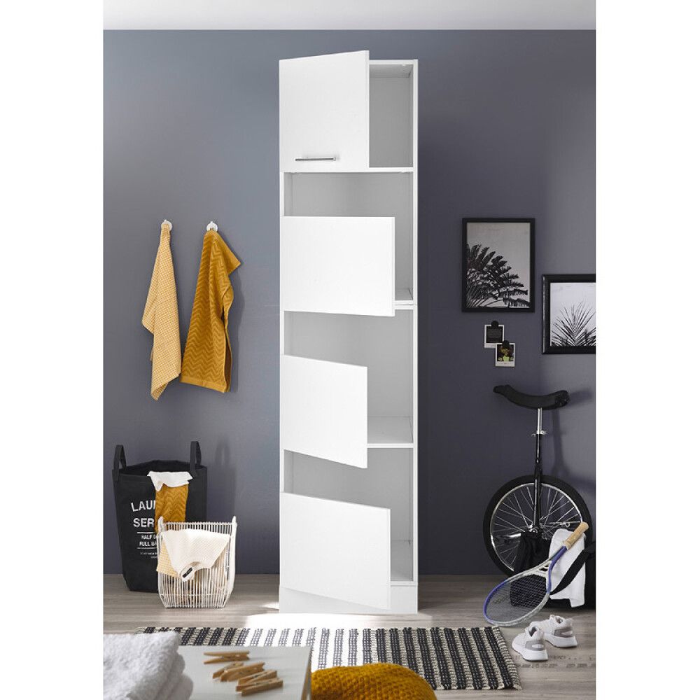 Pyykkikaappi Respekta Clara 4-ovinen