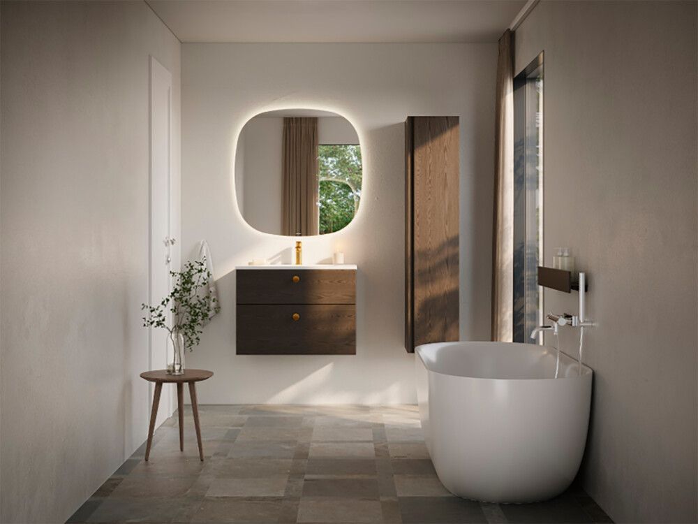 Kylpyamme Svedbergs Vaulen mattavalkoinen 160 x 75 x 59 cm