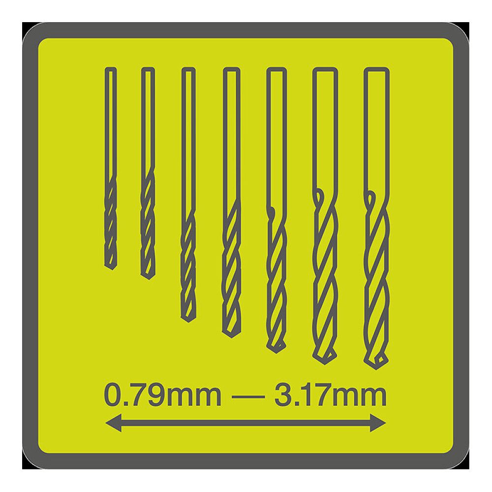 Tarkkuusporanteräsarja Ryobi RAR401-7
