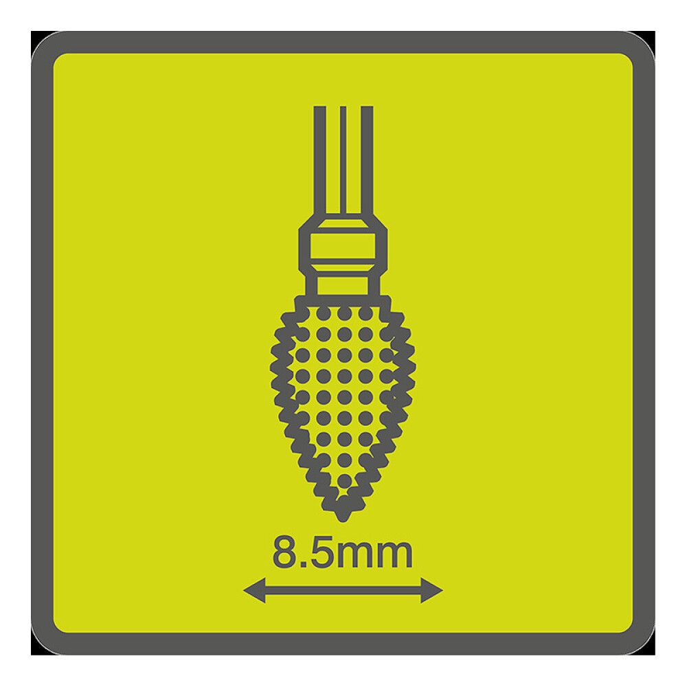 Karkea kovametallijyrsin Ryobi RAR701 soikea 8,5 mm