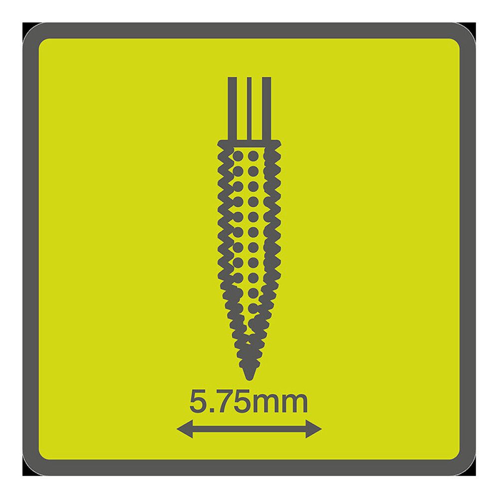 Karkea kovametallijyrsin Ryobi RAR705 keihäs 5,75 mm