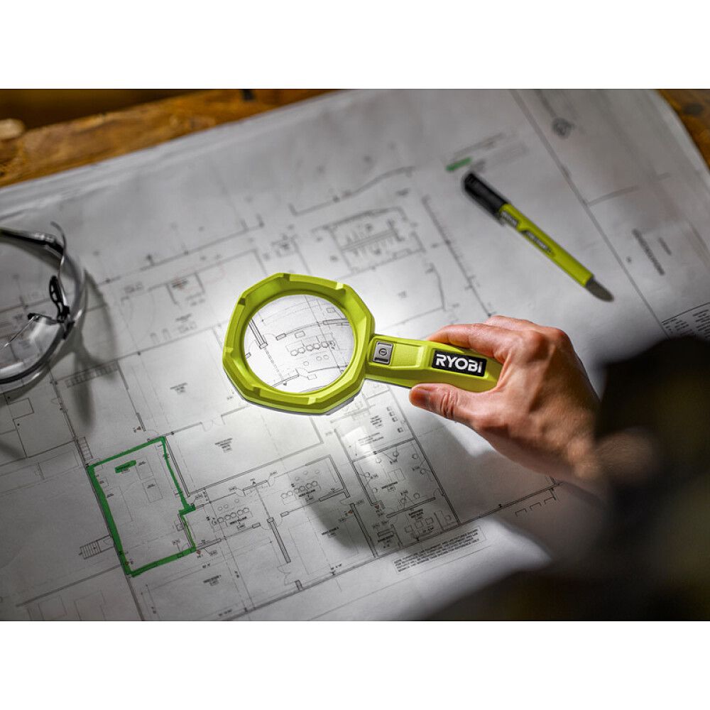 Suurennuslasi valolla Ryobi USB Lithium RML4-0