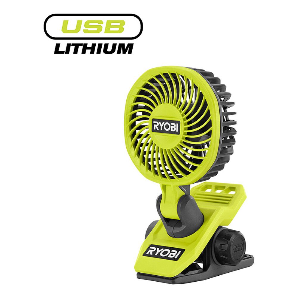 Klipsituuletin Ryobi USB Lithium RCF4-0