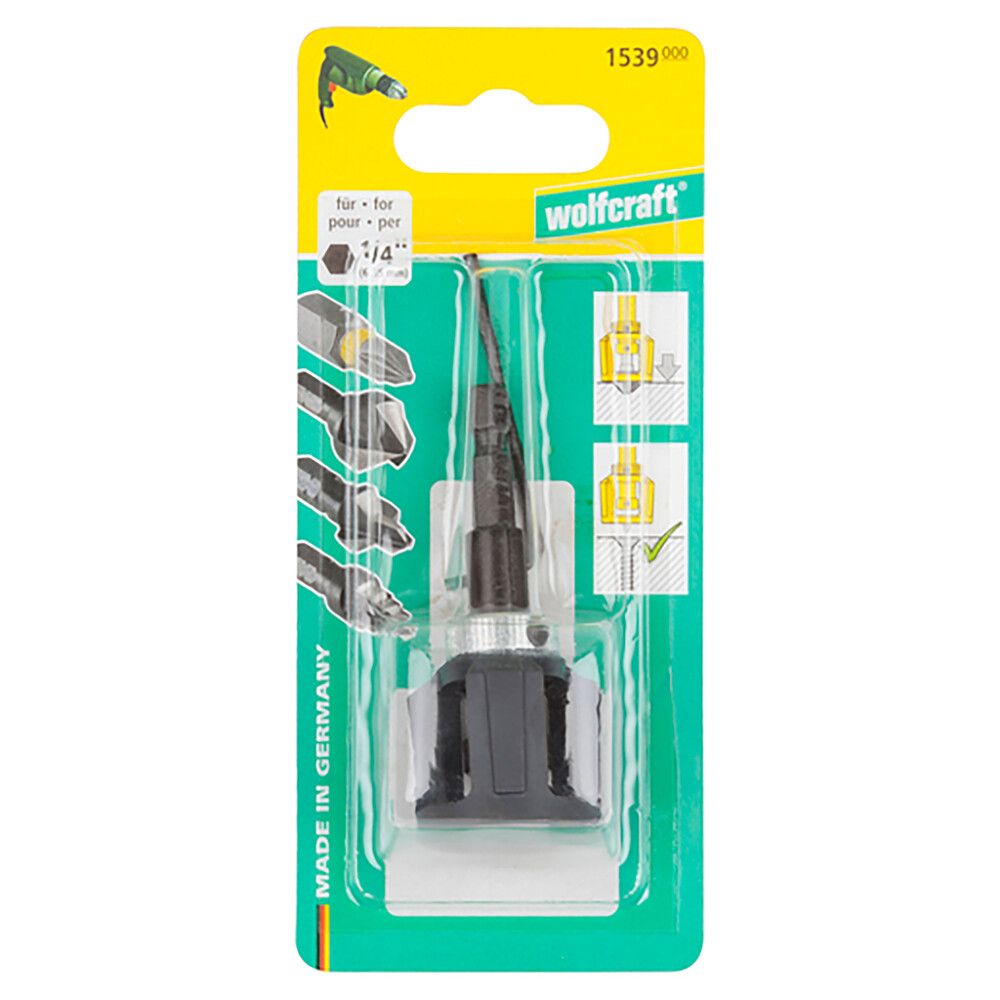 Ruuvauskärjen pidin syvyysrajoittimella Wolfcraft