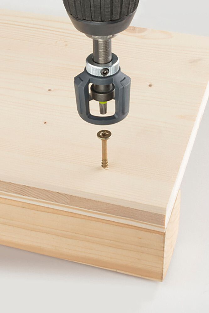 Ruuvauskärjen pidin syvyysrajoittimella Wolfcraft