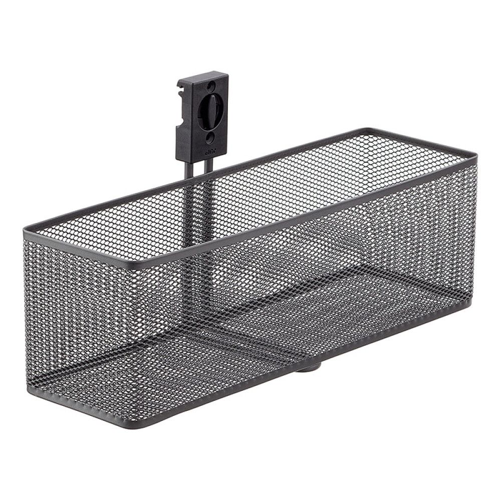 Mesh-kori kiskoon Elfa Garage+ mattaharmaa