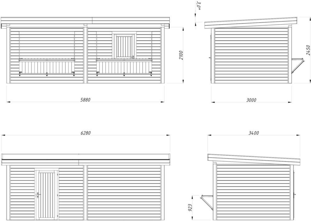 Paviljonki Palmako Lenna 311 16,6 m²