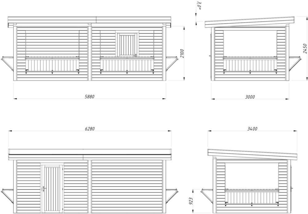Paviljonki Palmako Lenna 312 16,6 m²