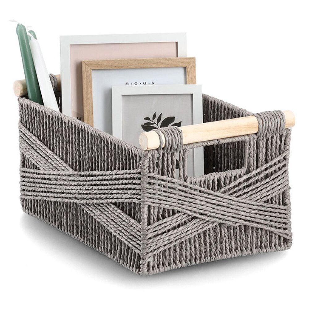 Säilytyskori Zeller Harmaa 33 x 22 x 16 cm