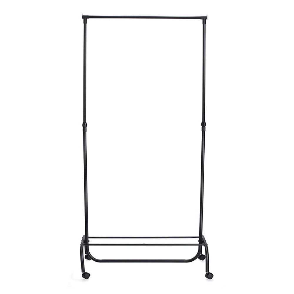 Vaateteline Zeller musta 86 x 43 x 108-175 cm