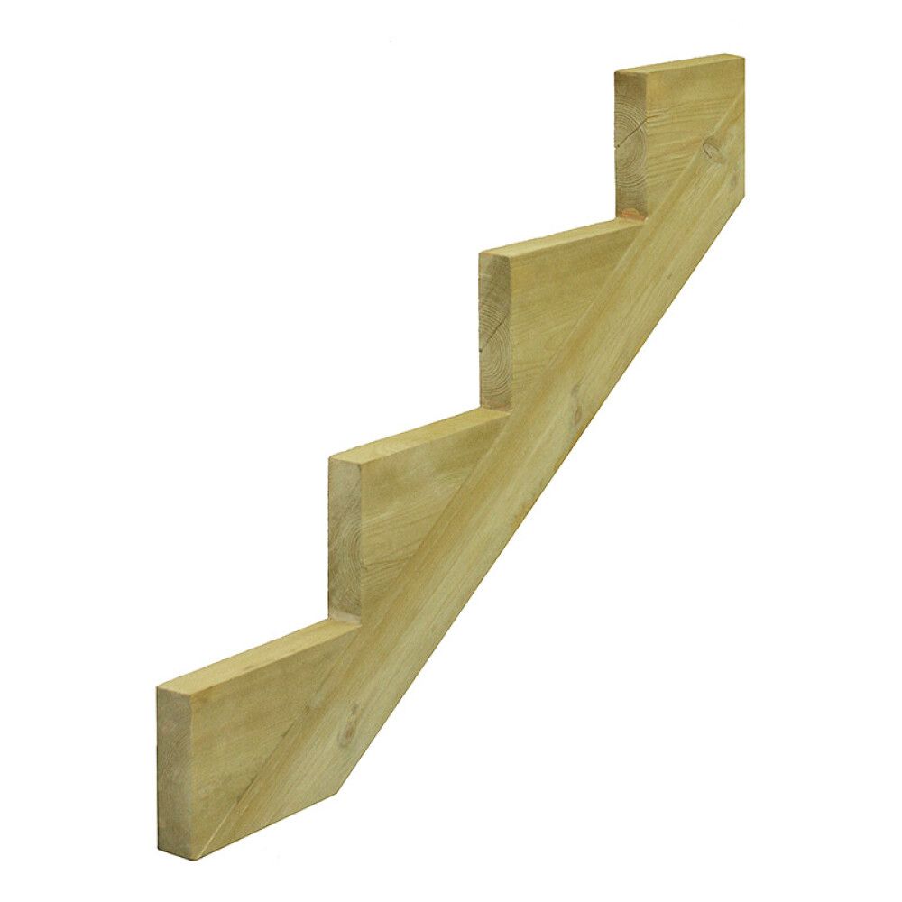 Porrasrunko Hortus 4-askelmaa Painekyllästetty vihreä