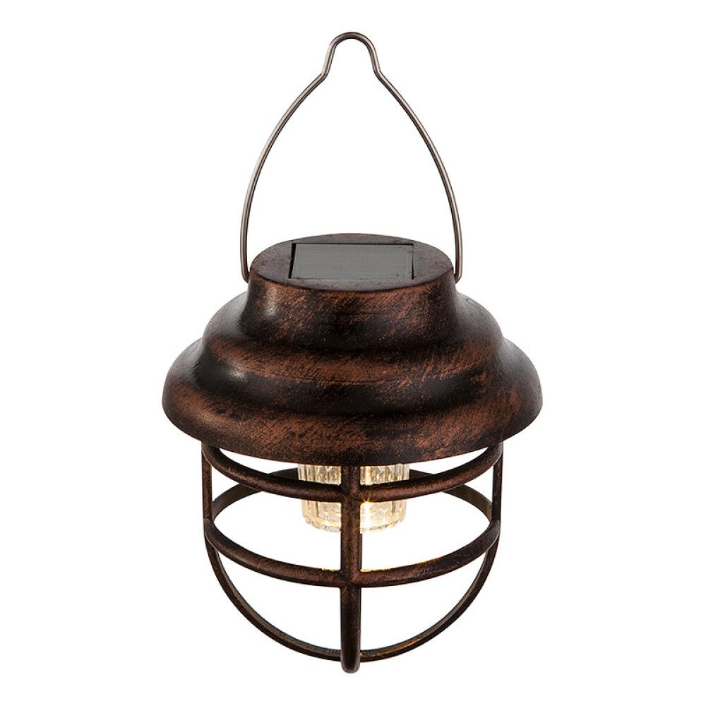 Solarvalaisin Globo Lyhty ruosteenruskea Ø 8 x 14 cm IP44