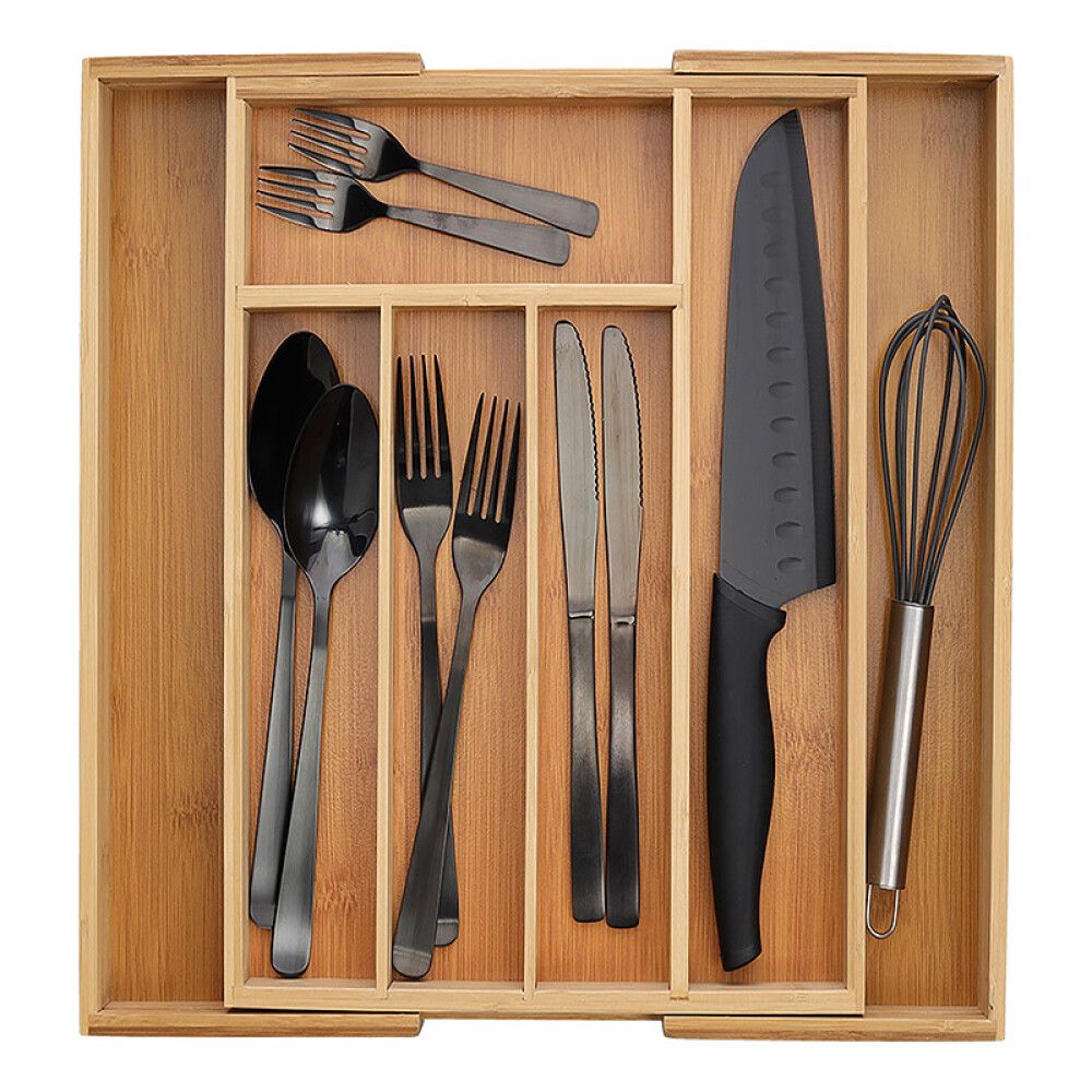 Säädettävä aterinteline Zeller bambu