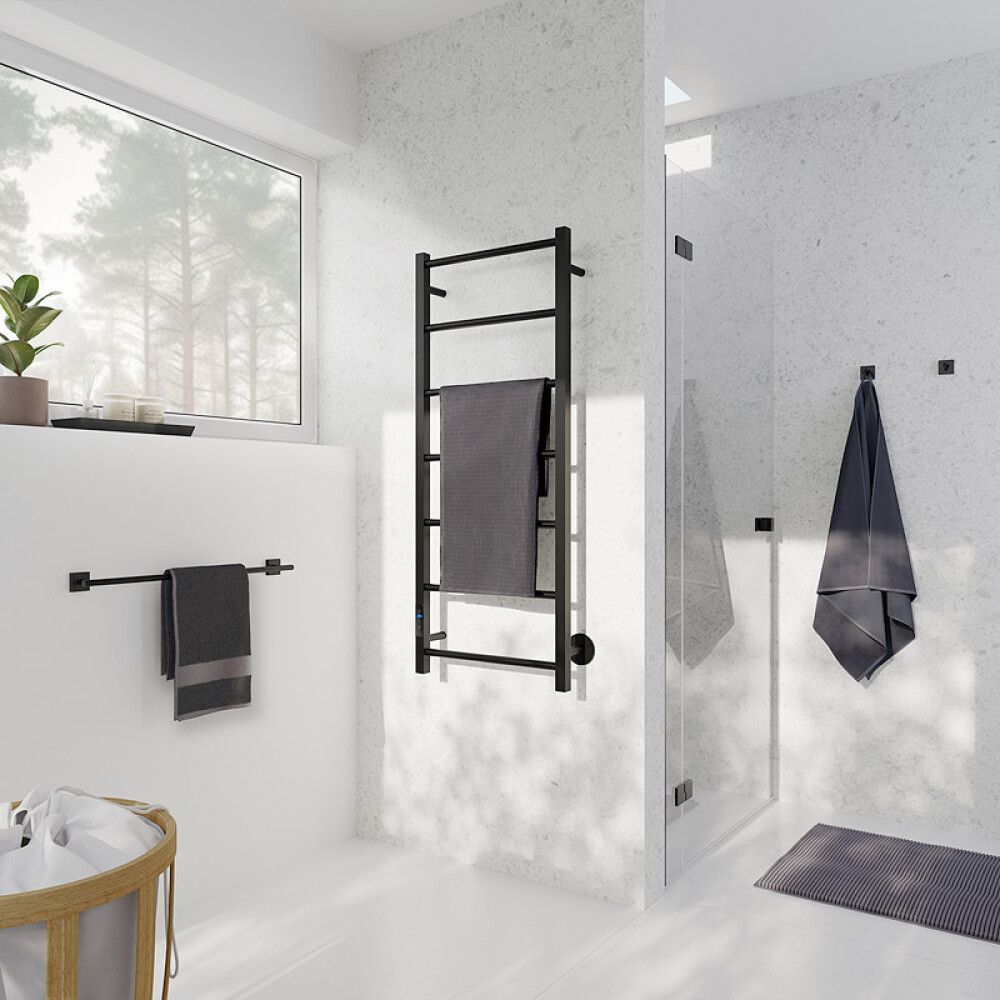 Pyyhekuivain Smedbo Dry FB706 mattamusta RST 500 x 112 x 1212 mm